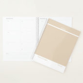 Zachte Khaki/Beige Minimalist Planner (Display)
