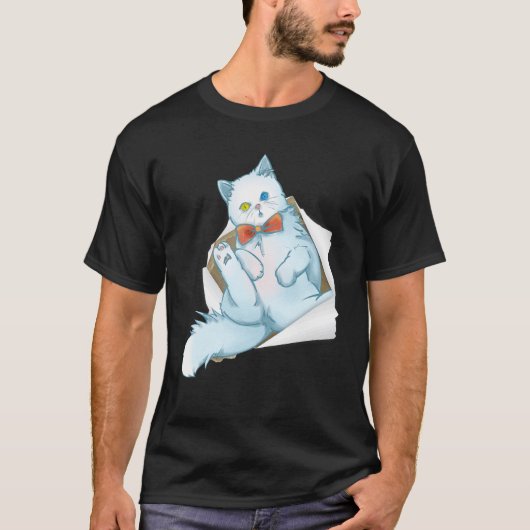 Zachte Kitten Gescheurde Stof Zachte Kitten Gesche T-shirt (Voorkant)