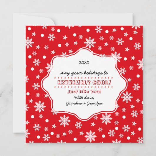 Zachte Kitty | Op maat gemaakte kerstkaarten voor  Feestdagenkaart (Achterkant)