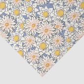 Zachte klassieke retro patroon l Gele bloemen Tissuepapier (Detail)