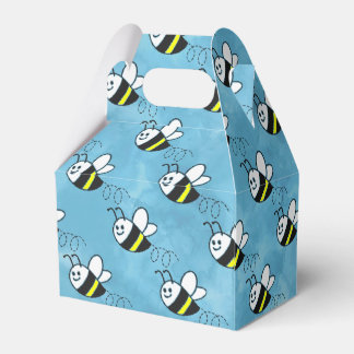 Zachte Kleine Bij Patroon Waterverf Baby Shower  Bedankdoosjes
