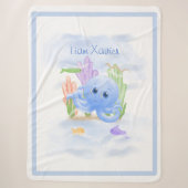 Zachte kleine octopus grote sherpa fleece deken (Voorkant)
