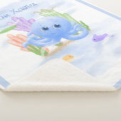 Zachte kleine octopus grote sherpa fleece deken (3/4)