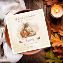 Zachte Kleine Welp Herfst Teddybeer Baby Shower