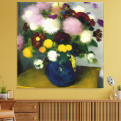 Zachte kleur Bloem Boeket Kunst Canvas Afdruk (Insitu (Woonkamer))