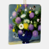 Zachte kleur Bloem Vaas Print Keramisch Ornament (Rechts)