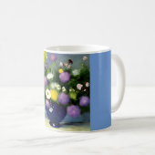 Zachte kleur Bloem Vaas Print Koffiemok (Voorkant rechts)