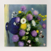 Zachte kleur Bloem Vaas Print Legpuzzel (Horizontaal)