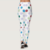 Zachte kleur polka dot leggings (Achterkant)