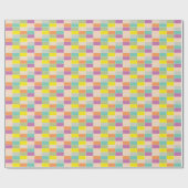 Zachte Kleur Schaakbord Cadeaupapier (Vlak)