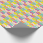 Zachte Kleur Schaakbord Cadeaupapier (Hoek)