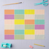 Zachte Kleur Schaakbord Tissuepapier (Craft)