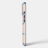Zachte Kleur Verticale Streep Patroon Point Design Case-Mate iPhone Case (Achterkant / Links)