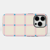 Zachte Kleur Verticale Streep Patroon Point Design Case-Mate iPhone Case (Achterkant (horizontaal))