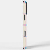 Zachte Kleur Verticale Streep Patroon Point Design Case-Mate iPhone Case (Achterkant / Rechts)