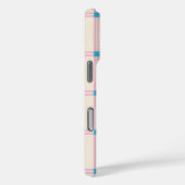 Zachte Kleur Verticale Streep Patroon Point Design Case-Mate iPhone Case (Achterkant / Rechts)