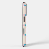 Zachte Kleur Verticale Streep Patroon Point Design Case-Mate iPhone Case (Achterkant / Rechts)