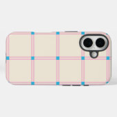 Zachte Kleur Verticale Streep Patroon Point Design Case-Mate iPhone Case (Achterkant (horizontaal))