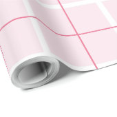 Zachte Kleur Verticale Streep Patroon Punt Design Cadeaupapier (Rol Hoek)