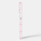Zachte Kleur Verticale Streep Patroon Punt Design Case-Mate iPhone Case (Achterkant / Links)