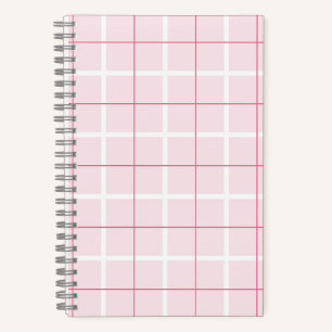 Zachte Kleur Verticale Streep Patroon Punt Design Notitieboek