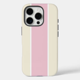 Zachte Kleur Verticale Streeppatroon Ontwerp iPhone 16 Pro Hoesje