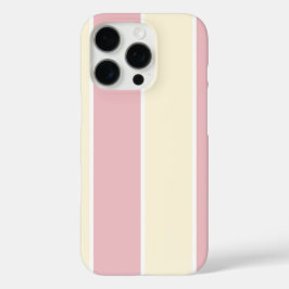 Zachte Kleur Verticale Streeppatroon Ontwerp iPhone 16 Pro Hoesje