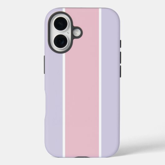 Zachte Kleur Verticale Streeppatroon Ontwerp Case-Mate iPhone Case (Achterkant)