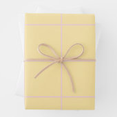 Zachte Kleur Verticale Streeppatroon Ontwerp Inpakpapier Vel (In situ)