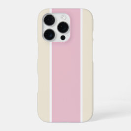 Zachte Kleur Verticale Streeppatroon Ontwerp iPhone 16 Pro Hoesje