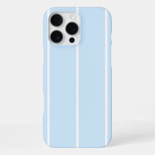 Zachte Kleur Verticale Streeppatroon Ontwerp iPhone Hoesje (Achterkant)