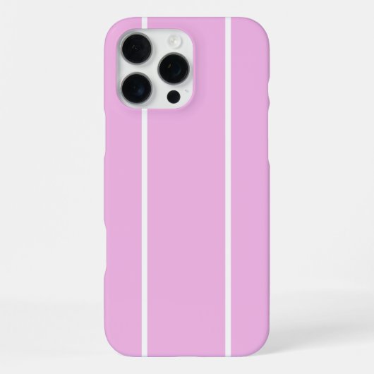 Zachte Kleur Verticale Streeppatroon Ontwerp iPhone Hoesje (Achterkant)