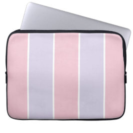 Zachte Kleur Verticale Streeppatroon Ontwerp Laptop Sleeve