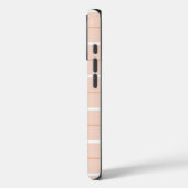 Zachte Kleur Verticale Streeppatroon Point Design Case-Mate iPhone Case (Achterkant / Links)