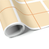 Zachte Kleur Verticale Streeppatroon Puntontwerp Cadeaupapier (Rol Hoek)