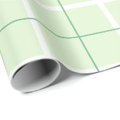Zachte Kleur Verticale Streeppatroon Puntontwerp Cadeaupapier (Rol Hoek)