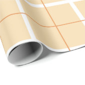 Zachte Kleur Verticale Streeppatroon Puntontwerp Cadeaupapier (Rol Hoek)