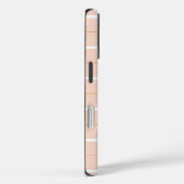 Zachte Kleur Verticale Streeppatroon Puntontwerp Case-Mate iPhone Case (Achterkant / Rechts)