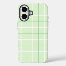 Zachte Kleur Verticale Streeppatroon Puntontwerp iPhone 16 Hoesje