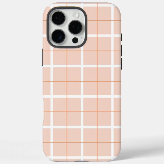 Zachte Kleur Verticale Streeppatroon Puntontwerp Case-Mate iPhone Case (Achterkant)