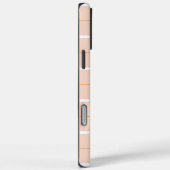 Zachte Kleur Verticale Streeppatroon Puntontwerp Case-Mate iPhone Case (Achterkant / Rechts)