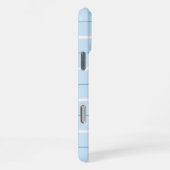 Zachte Kleur Verticale Streeppatroon Puntontwerp iPhone Hoesje (Rechterkant)