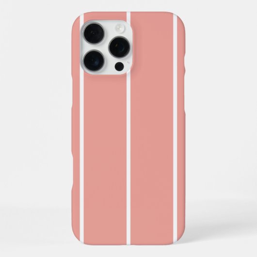 Zachte kleur verticale streeppatroonontwerp iPhone hoesje (Achterkant)