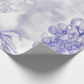 Zachte kleuren blauwbonnet cadeaupapier (Hoek)