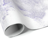 Zachte kleuren blauwbonnet cadeaupapier (Rol Hoek)