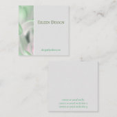 Zachte kleuren bloemig Visitekaartje (Voorkant / Achterkant)