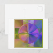 Zachte kleuren briefkaart (Voorkant / Achterkant)