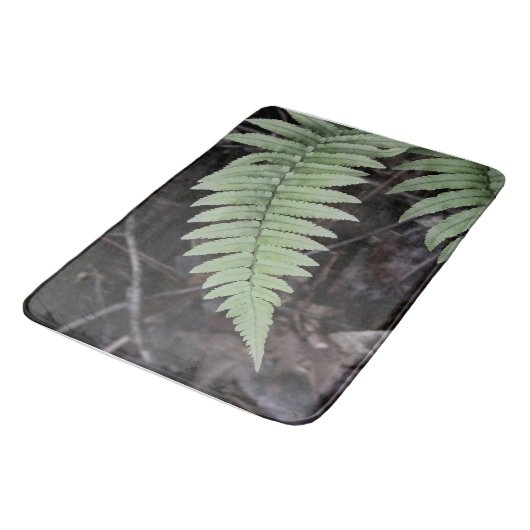 Zachte kleuren en bladeren badmat (Gekanteld)