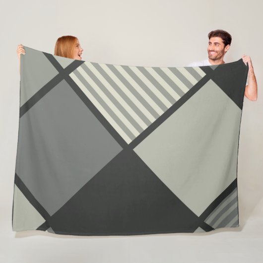 Zachte kleuren fleece deken (In situ)