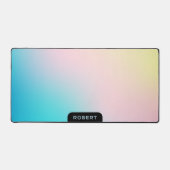 Zachte kleuren gradiënt iriserende achtergrond bureaumat (Voorkant)